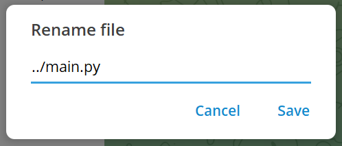 Telegram Desktop Rename Feature